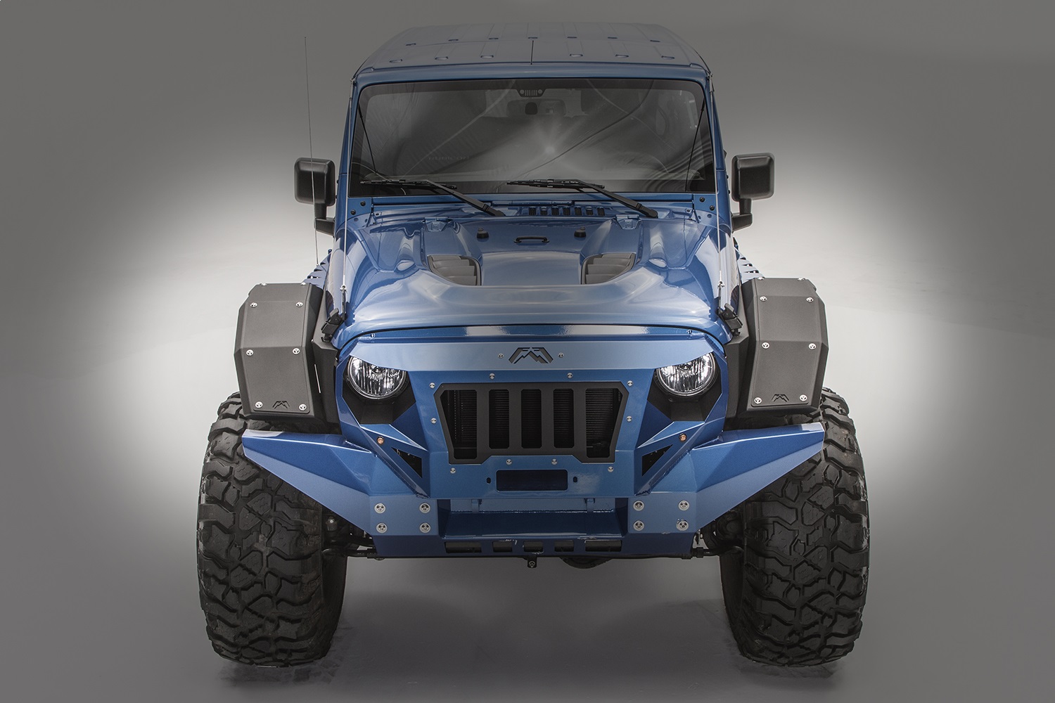 Fab Fours JK1006-B - Fender Flare; Uncoated/Paintable; Full Width Front; [AWSL];