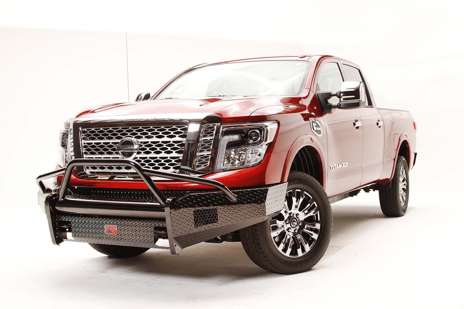 Fab Fours NT16-K3762-1 - Black Steel Front Bumper Fab Fours NT16-K3762-1 - Black Steel Front Bumper