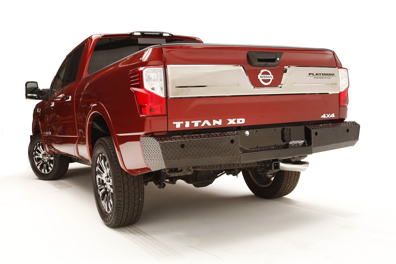 Fab Fours NT16-T3750-1 - Black Steel Ranch Rear Bumper