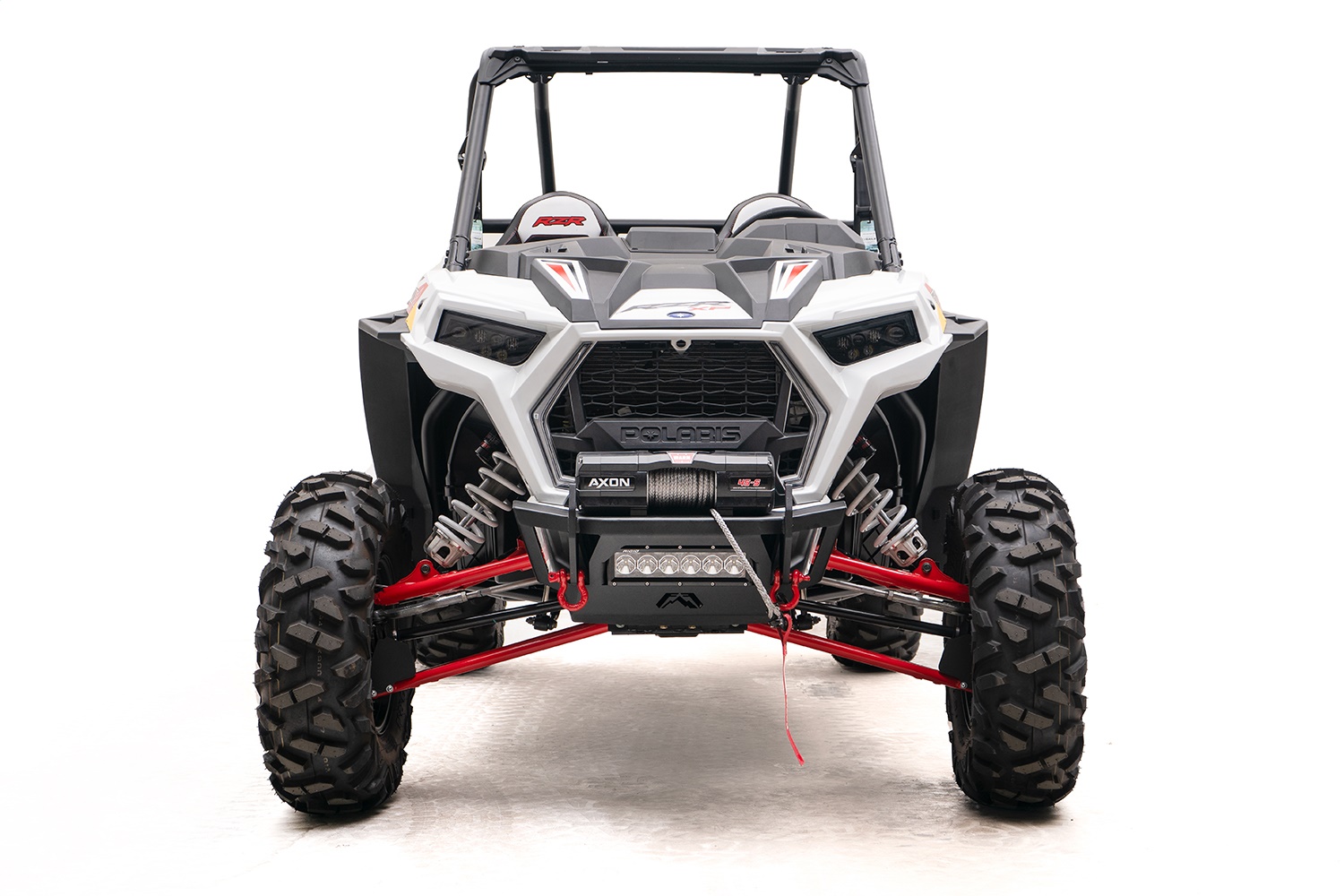 Fab Fours SXFB-1150-1 - SXS Winch Bumper; 2 Stage Matte Black Powder Coated;