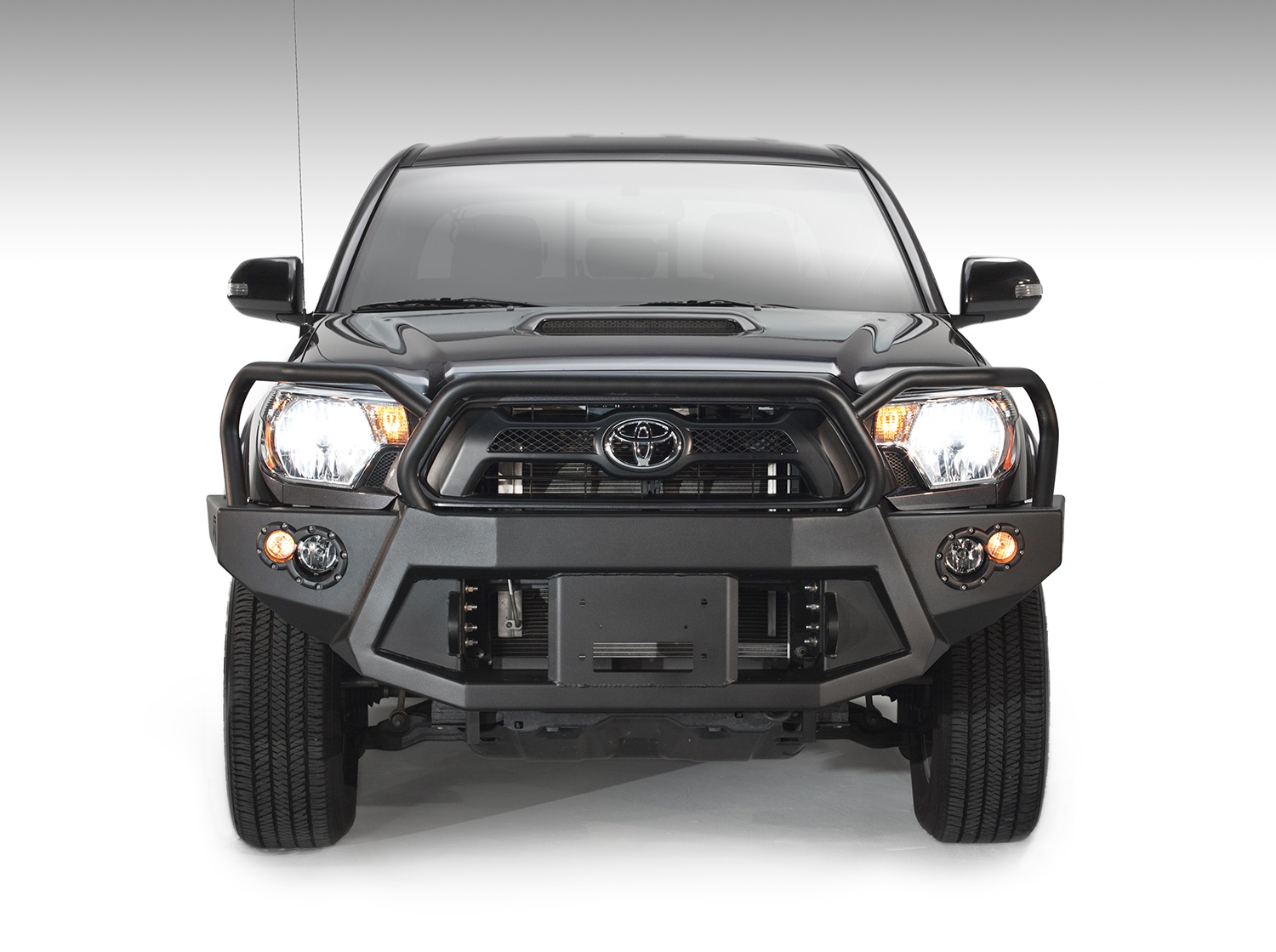 Fab Fours TT12-B1650-B - Premium Heavy Duty Winch Front Bumper Fab Fours TT12-B1650-B - Premium Heavy Duty Winch Front Bumper