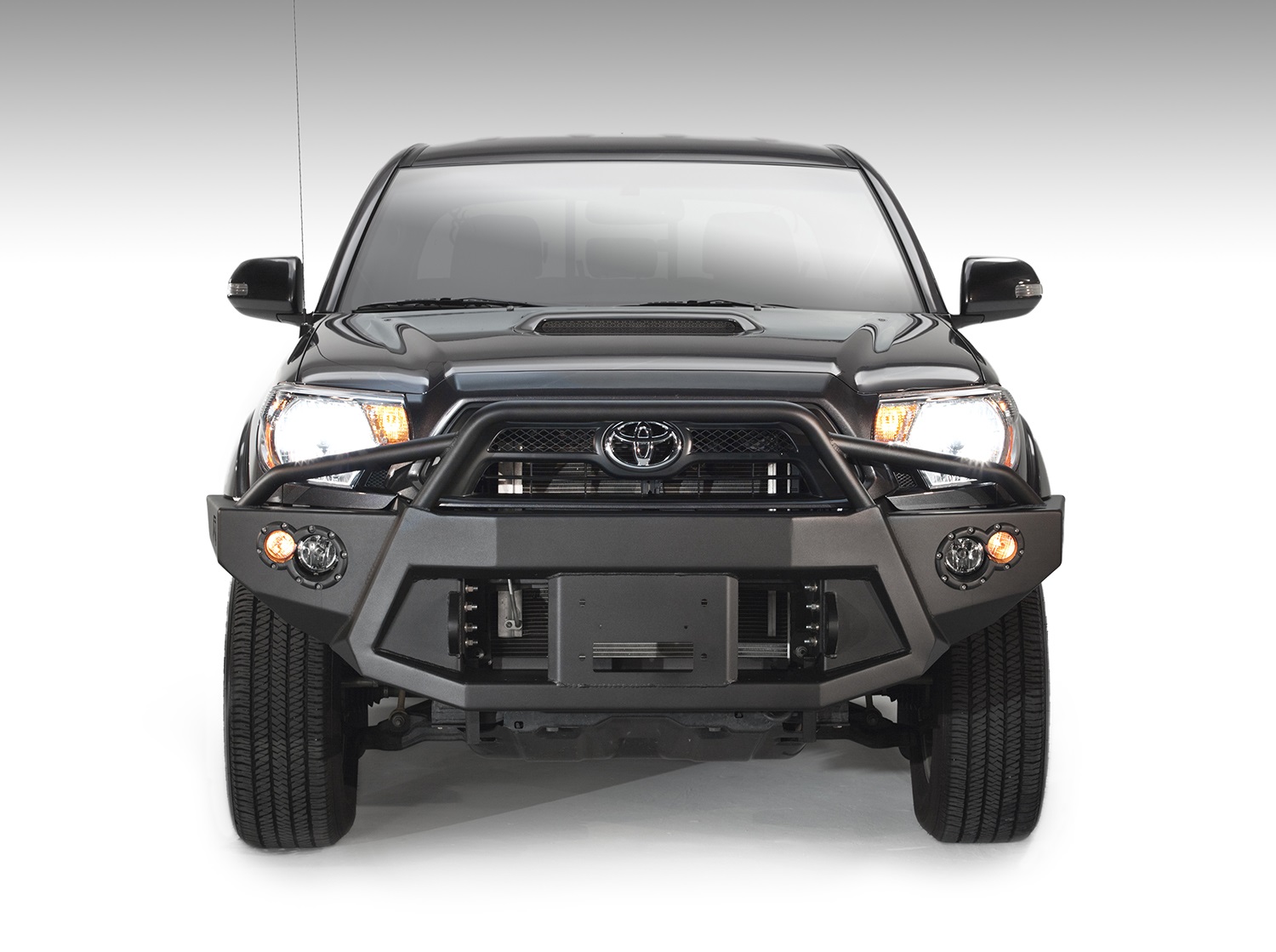 Fab Fours TT12-B1652-B - Premium Heavy Duty Winch Front Bumper Fab Fours TT12-B1652-B - Premium Heavy Duty Winch Front Bumper