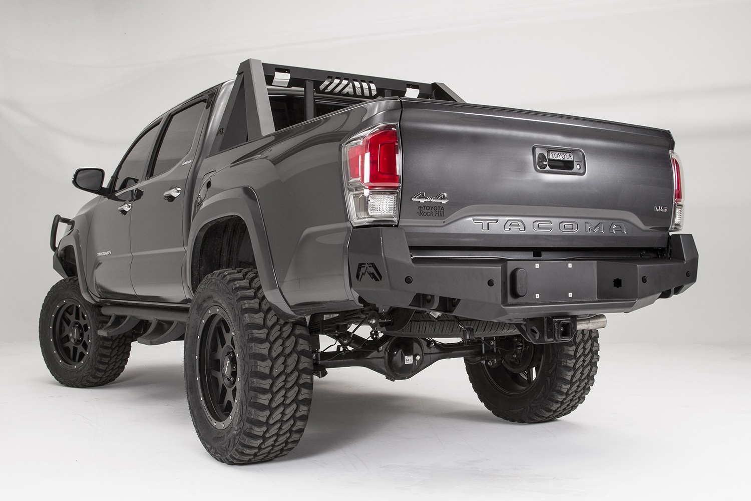 Fab Fours TT16-W3651-B - Premium Rear Bumper; Uncoated/Paintable; [AWSL];