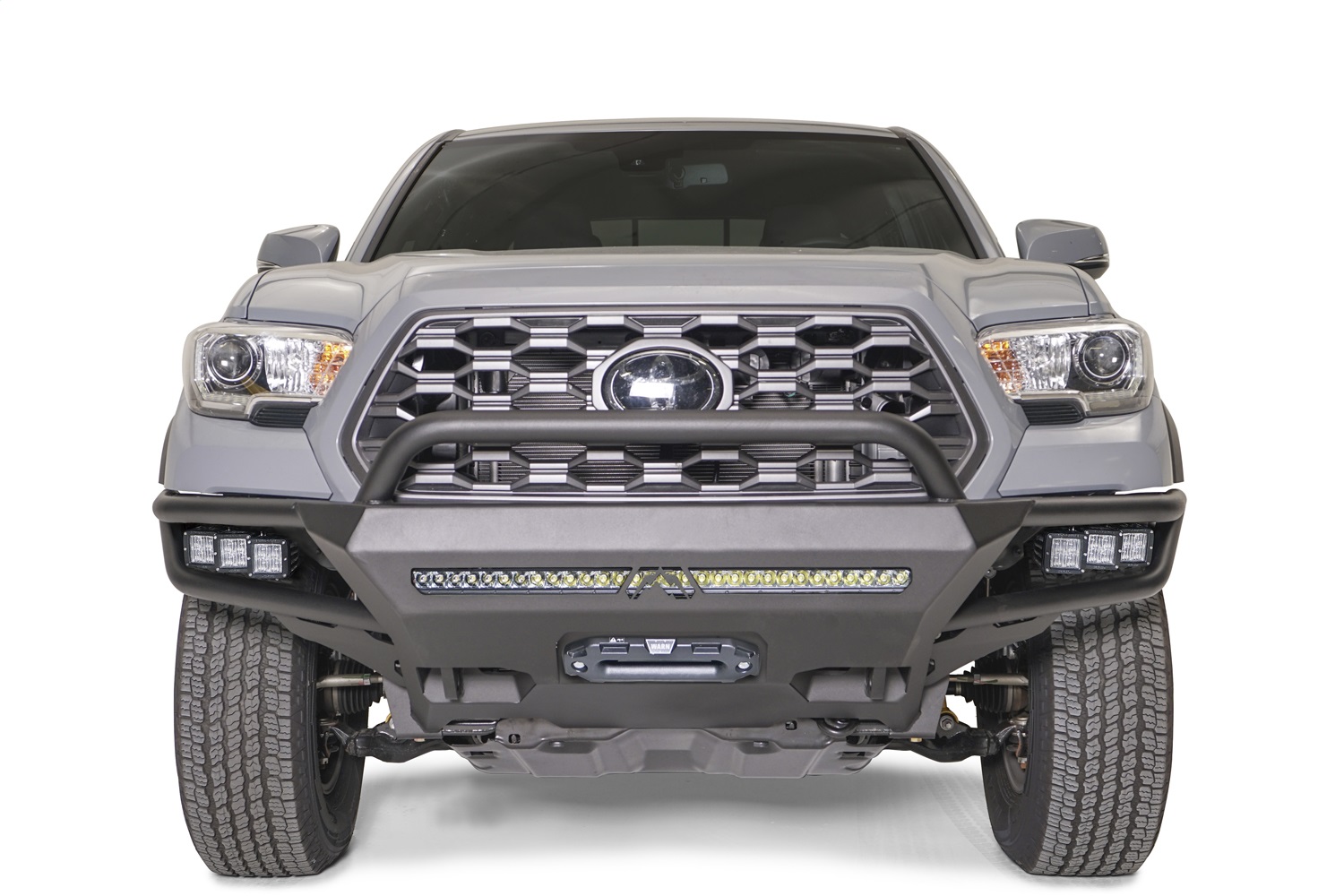 Fab Fours TB16-02-B - Vengeance Winch Front Bumper