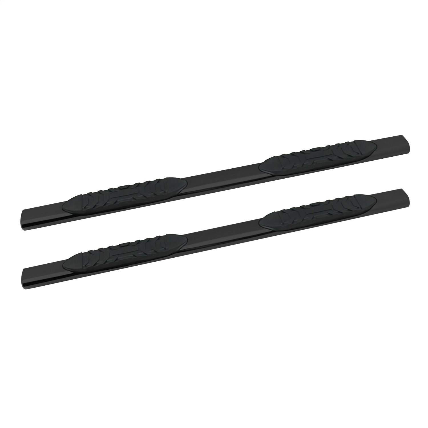 Iconic Accessories 115-5393 - 5 Oval Side-Step Nerf Bars (180deg. Straight; Black Powder Coated)