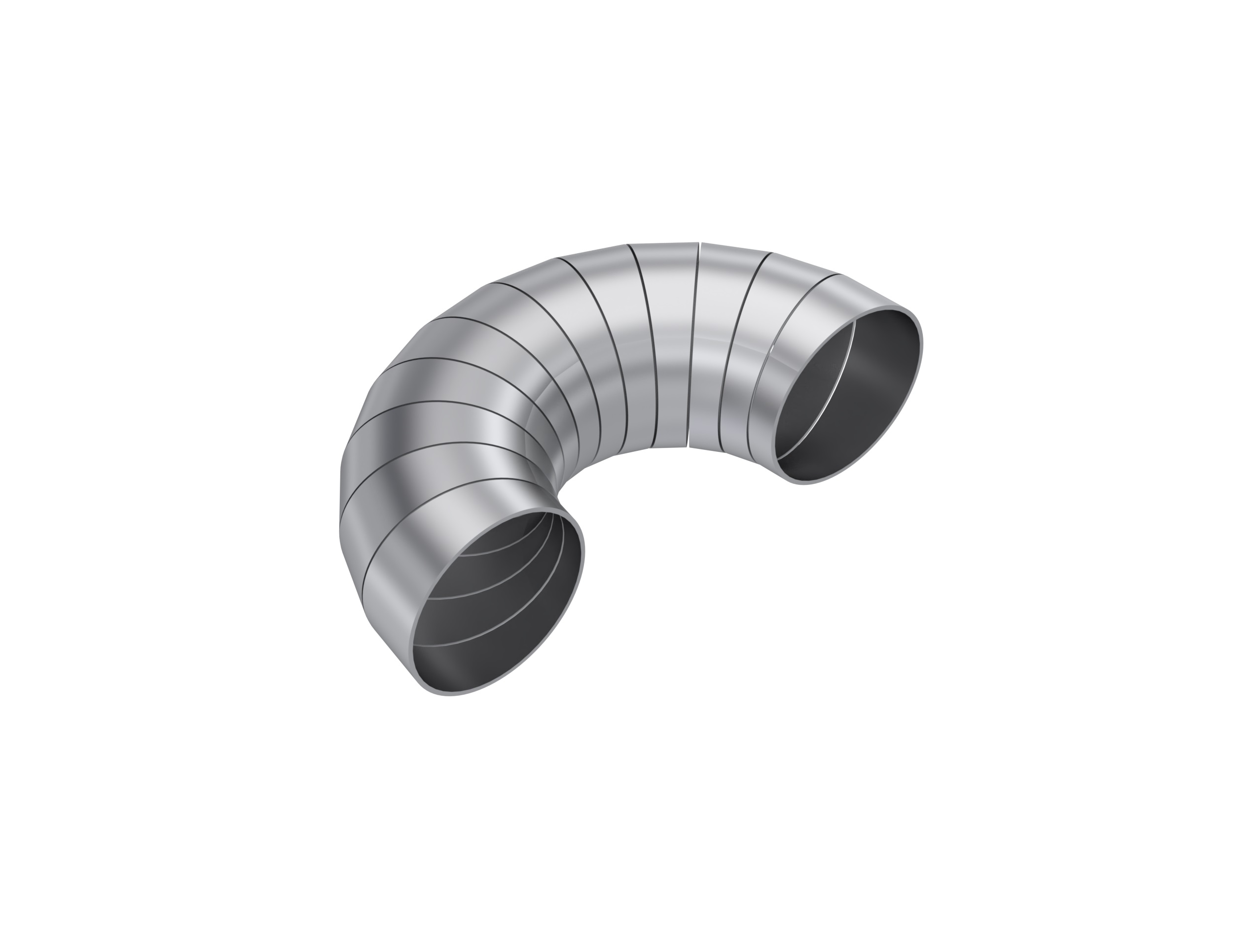 MBRP PC15211 - Universal T304 Stainless Steel 2.5 Inch Diameter 180 Degree Pie Cut Kit