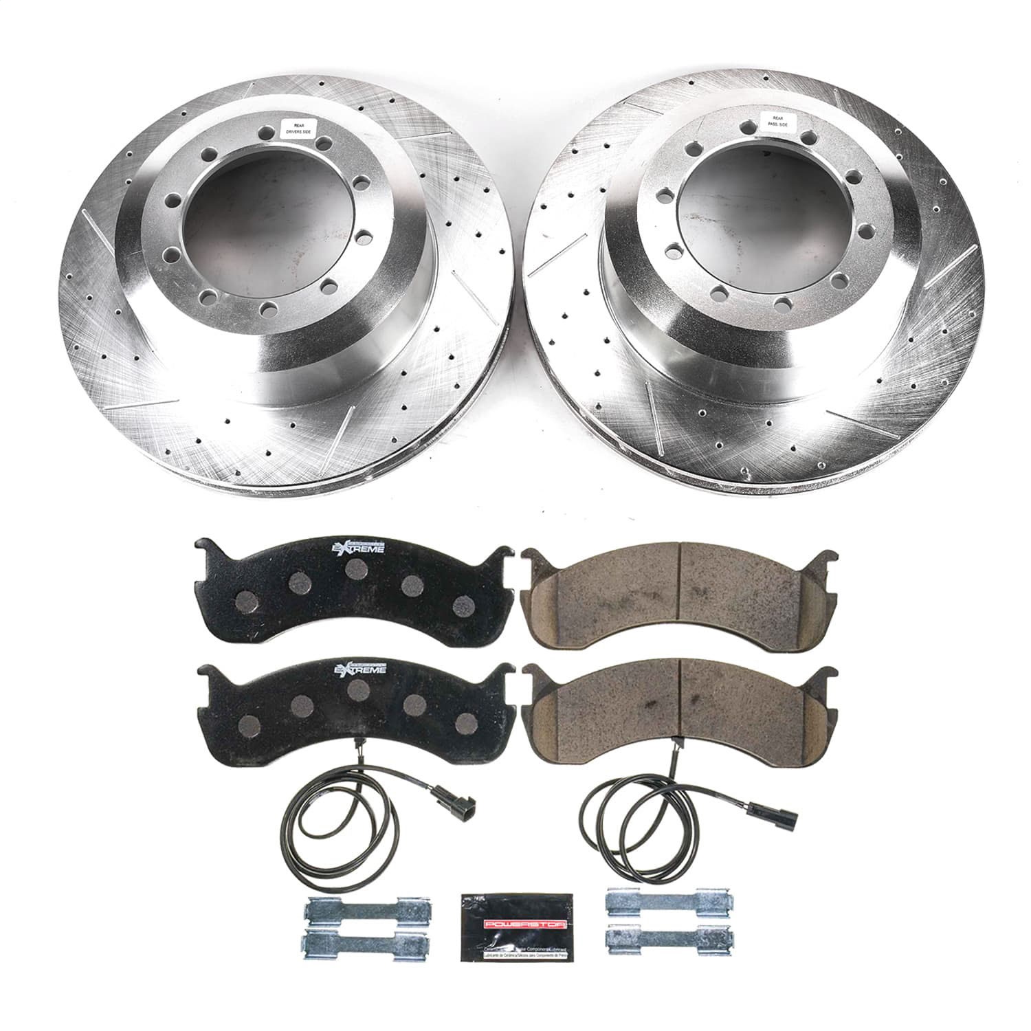 PowerStop K9117-36 - Z36 Truck and SUV Carbon-Fiber Ceramic Brake Pad and Drilled/Slotted Rotor Kit PowerStop K9117-36 - Z36 Truck and SUV Carbon-Fiber Ceramic Brake Pad and Drilled/Slotted Rotor Kit
