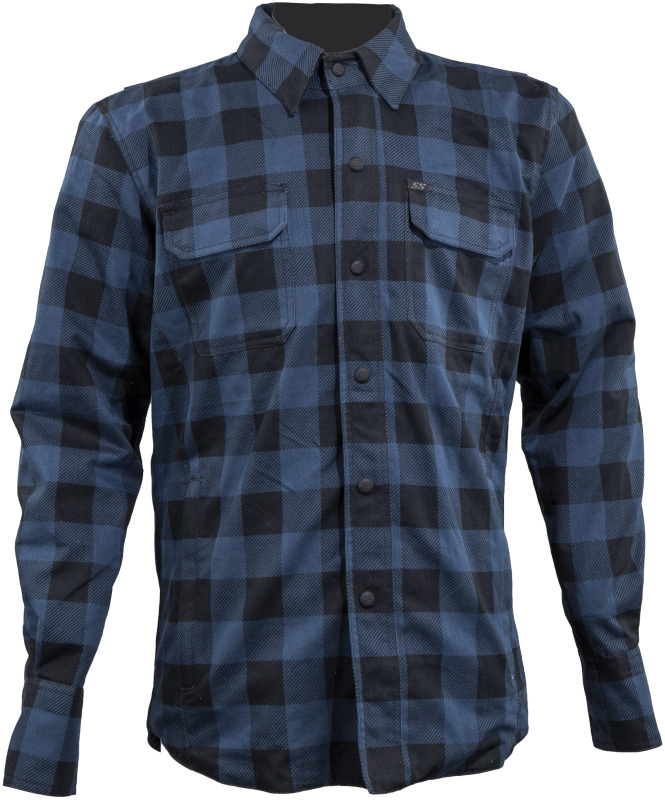 Speed and Strength 609888 - True Grit Armored Motoshirt Navy/Black - Small Speed and Strength 609888 - True Grit Armored Motoshirt Navy/Black - Small