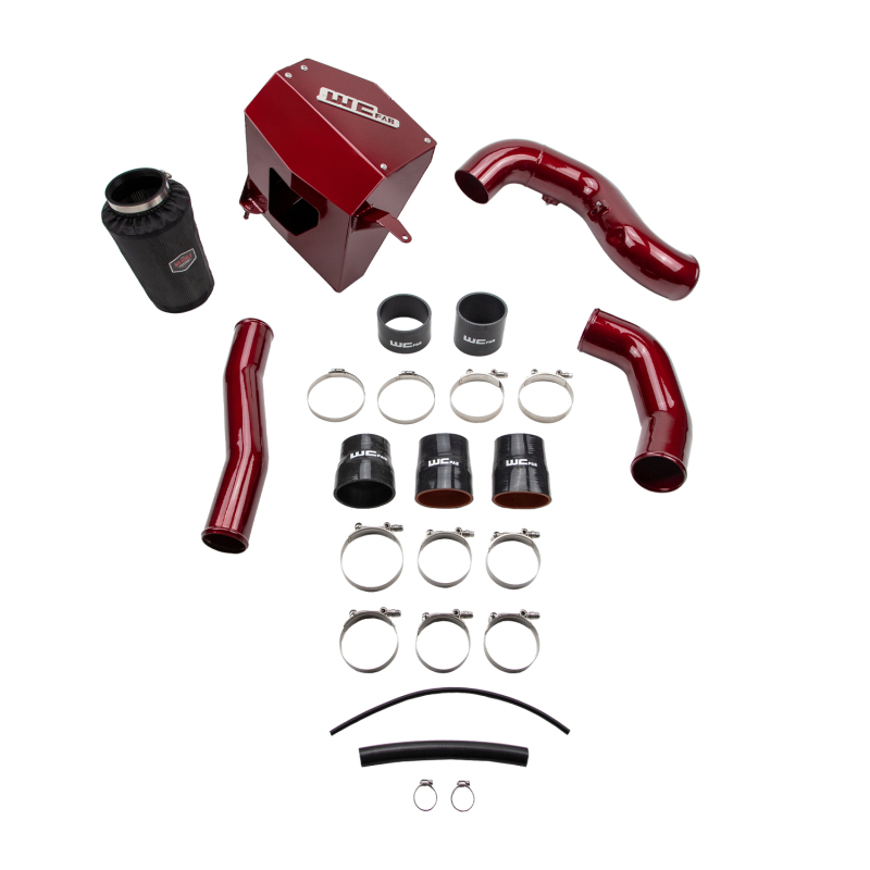 Wehrli WCF100419-RED - 10-12 Cummins 6.7L Stage 2 High Flow Bundle Kit - WCFab Red