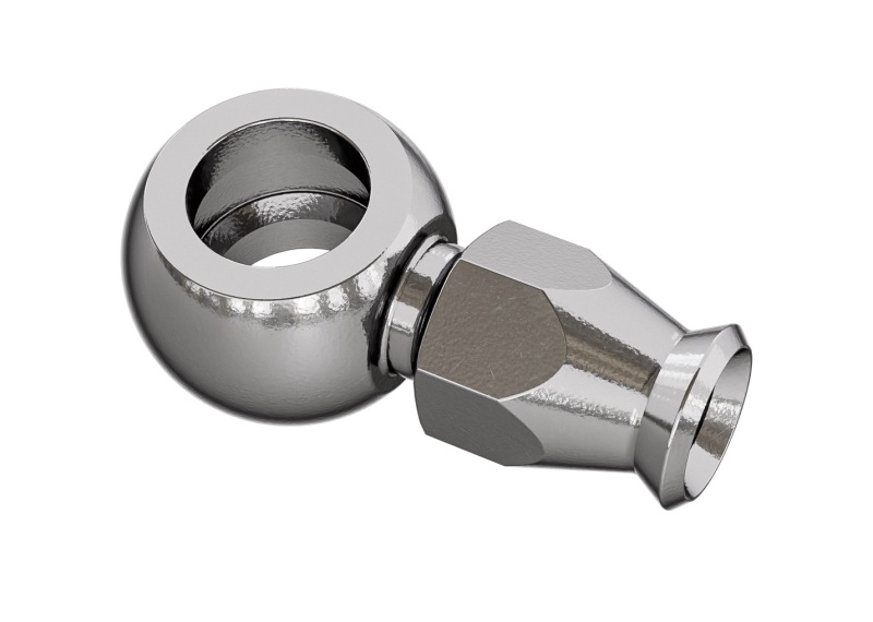 Goodridge P5091-03C - Straight Short Banjo for 3/8 or M10 Long Bolt