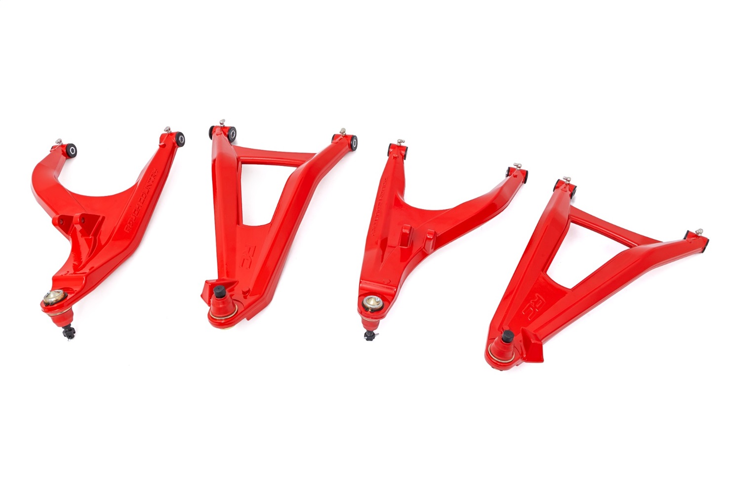 Rough Country 97041RED - Aluminum Control Arms - High Clearance w/ 2 inch Forward Offset - Can-Am Defender HD 5/HD 8/HD 9/HD 10