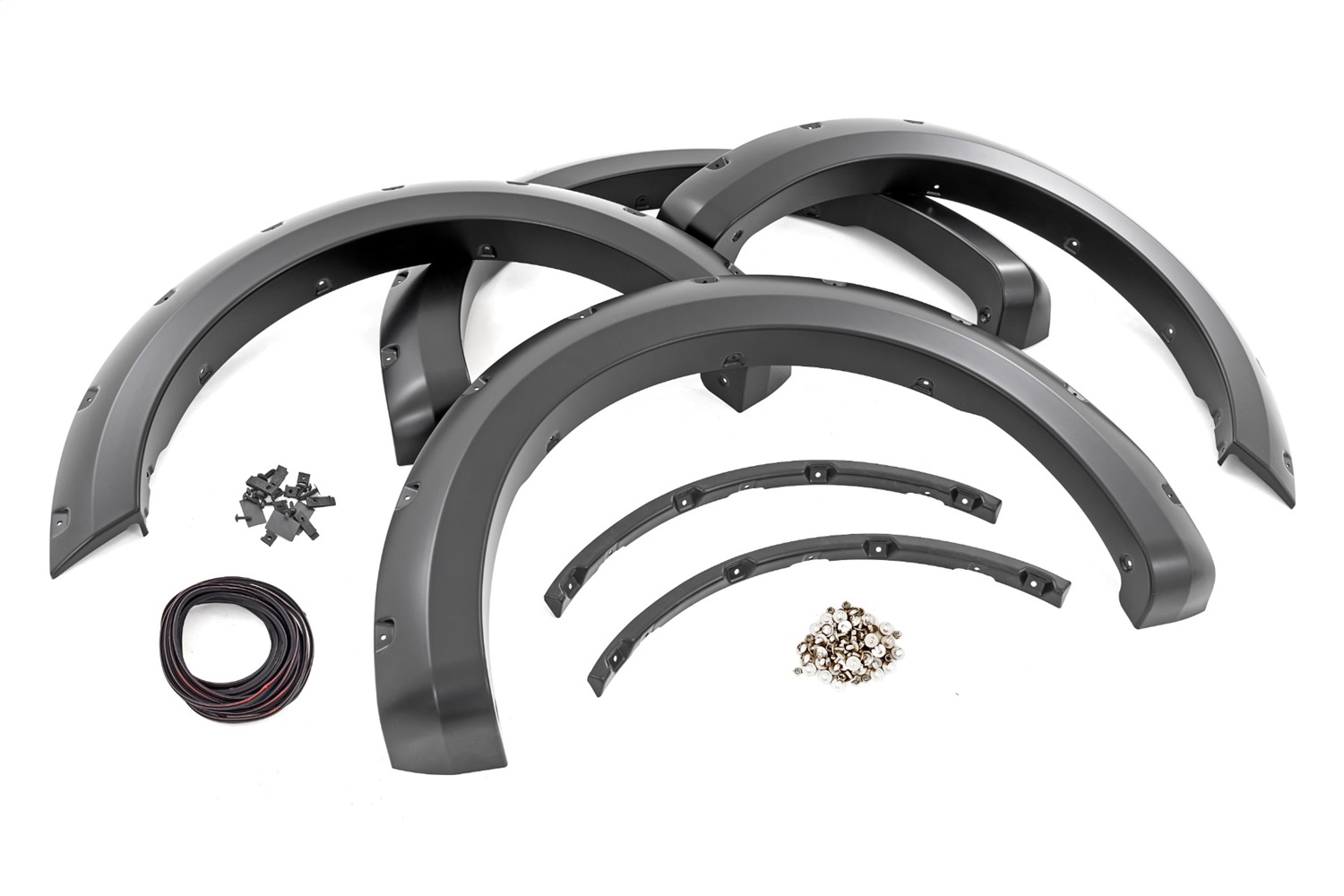 Rough Country F-F20911B-UM - Pocket Fender Flares - UM Agate Black - Ford F-150 2WD/4WD (2021-2024)
