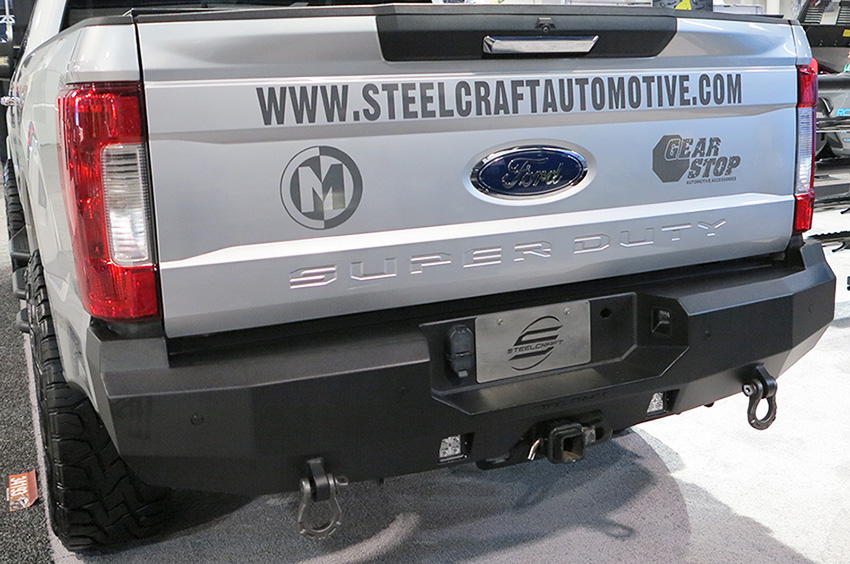 Steelcraft 76-21380 - 17-24 Ford Super Duty Textured Black Fortis Rear Bumper