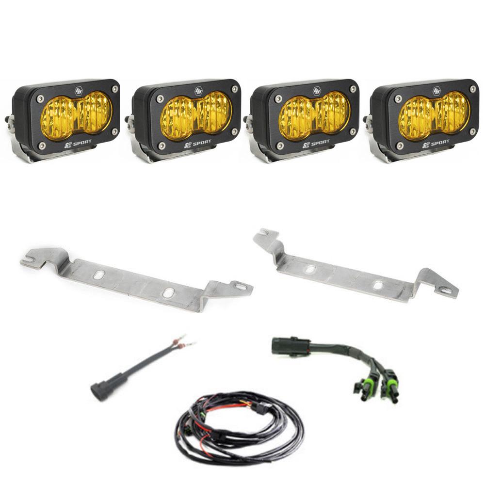 Baja Designs 448185 - S2 Sport Fog Pocket Kit - 23-Present Toyota Sequoia (Wide Cornering: Baja Amber) Baja Designs 448185 - S2 Sport Fog Pocket Kit - 23-Present Toyota Sequoia (Wide Cornering: Baja Amber)