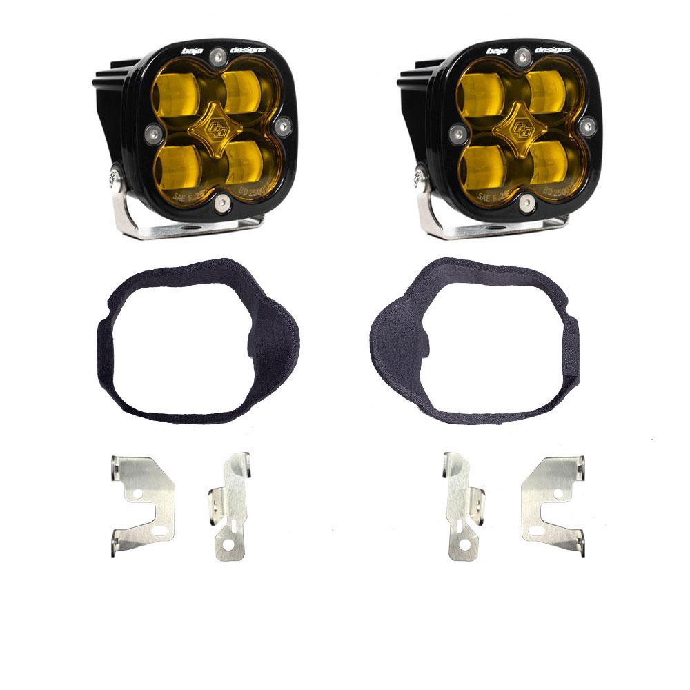 Baja Designs 448132 - Mercedes Squadron SAE Fog Pocket Light Kit For Mercedes 2014-2018 Sprinter Van (Baja Amber)