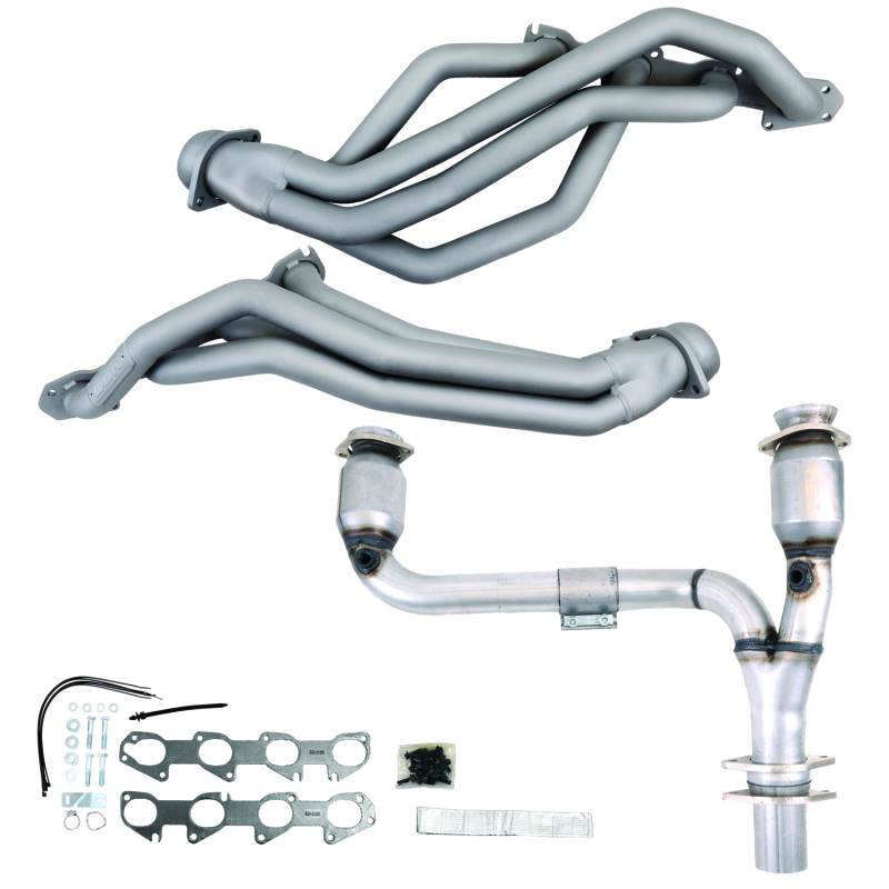 BBK 19502 - 09-24 Ram 1500 Hemi 5.7L 1-3/4 Long Tube Headers w/High Flow Catted Y-Pipe (Ti Ceramic)