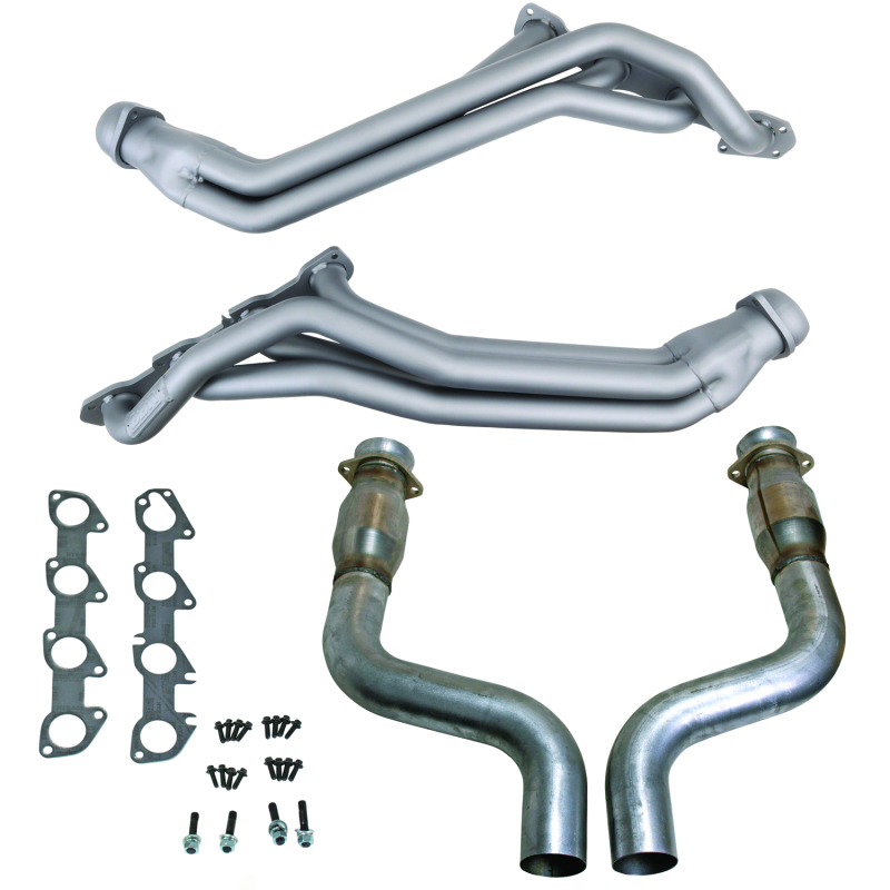 BBK 40463 - 09-24 Dodge Challenger/Charger 5.7L 1-3/4in Header w/High Flow Catted Mid Pipe (Ti Ceramic)