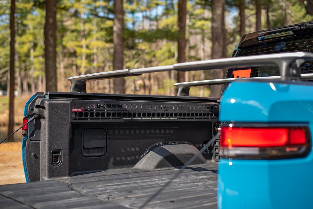 BuiltRight Industries 102713 - 2022+ Rivian R1T Bedside Rack System Bedside Molle Kit - 2 Panels