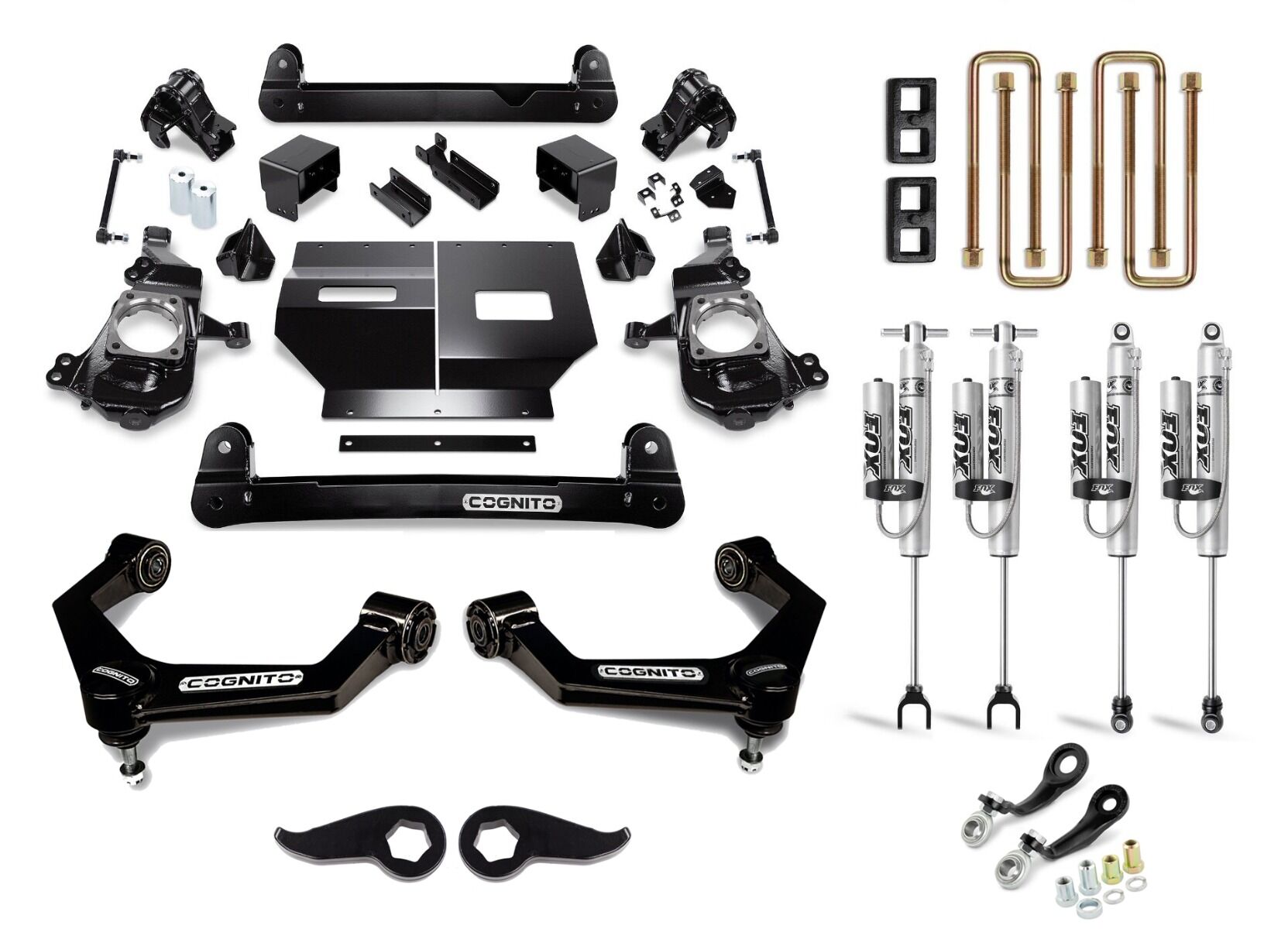 Cognito 110-P1270 - 20-24 Chevy/GMC Silv/Sierra 2500/3500 HD 2WD/4WD 5in Perf Lift Kit w/ Fox PSRR 2.0 Shocks