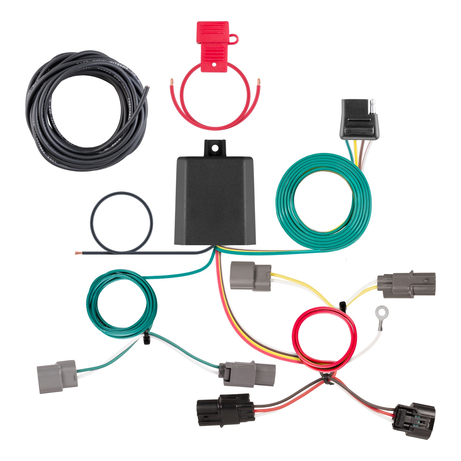 CURT 56508 - Custom Wiring Harness, 4-Way Flat Output, Select Honda Civic