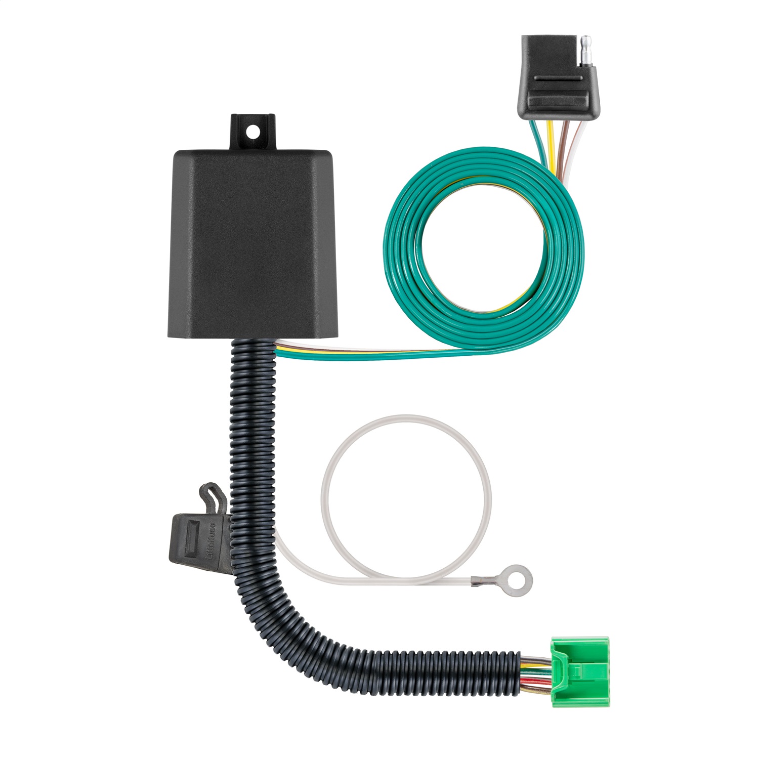 CURT 56519 - Custom Wiring Harness, 4-Way Flat Output, Select Honda Pilot CURT 56519 - Custom Wiring Harness, 4-Way Flat Output, Select Honda Pilot