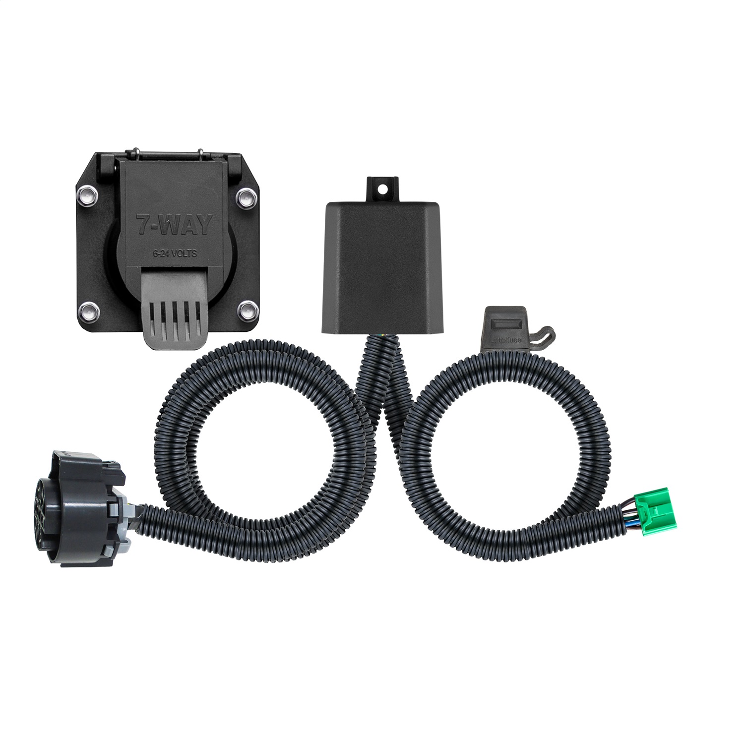 CURT 56518 - Custom Wiring Harness, 7-Way RV Blade Output, Select Honda Pilot
