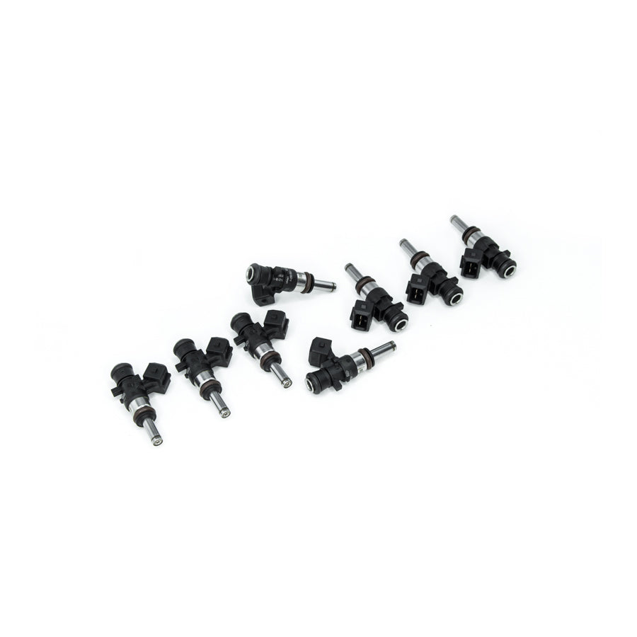 Deatschwerks 16MX-00-1250-8 - Bosch EV14 Universal 40mm Compact Matched Set of 8 Injectors 1250cc (Extended Nozzle)