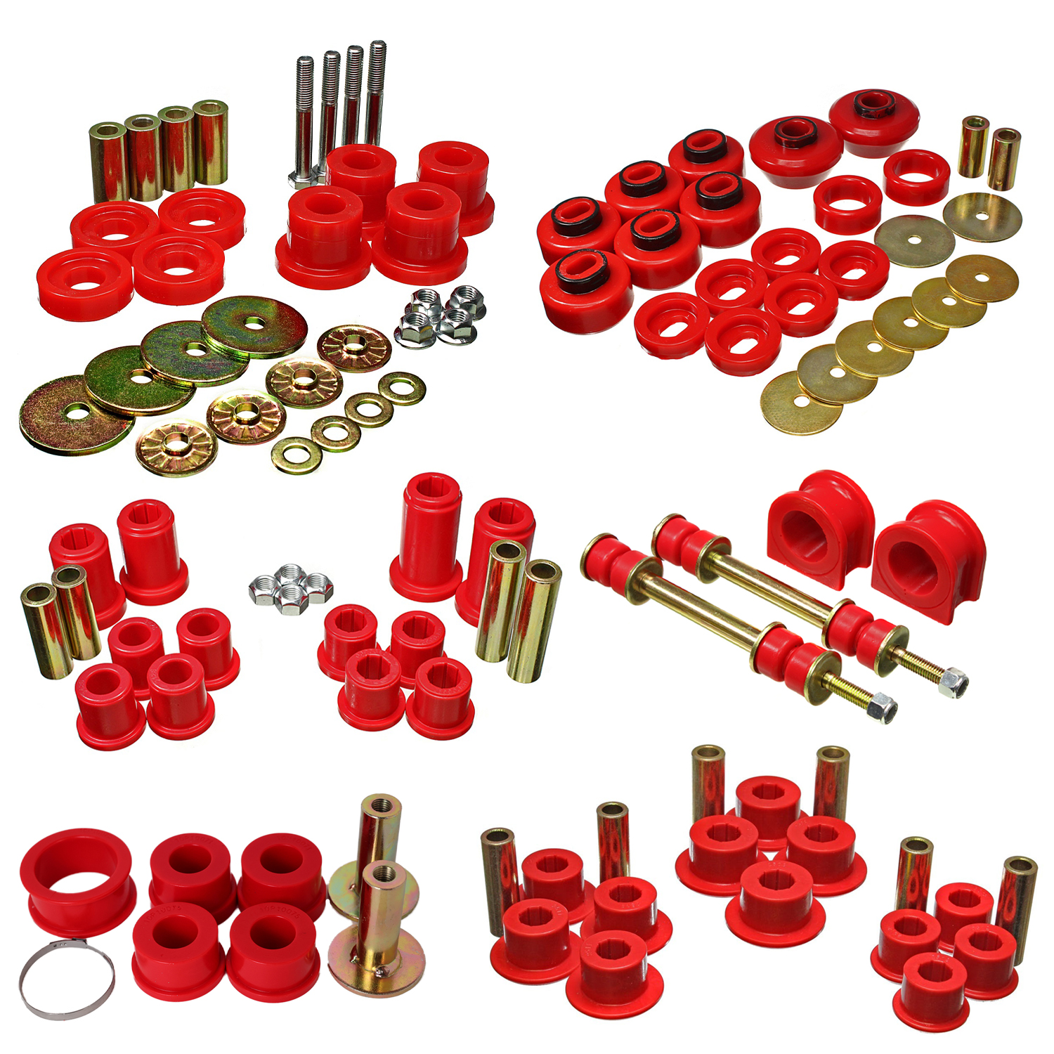 Energy Suspension 3.18136R - Hyper-Flex System; Master Set; Red;