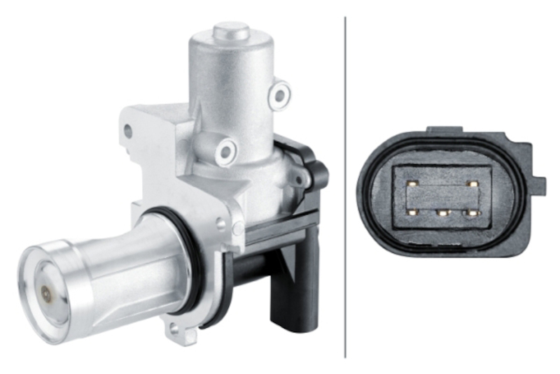 Hella 014864471 - EGR Valve - Electric - 5-pin connector - with seal Hella 014864471 - EGR Valve - Electric - 5-pin connector - with seal