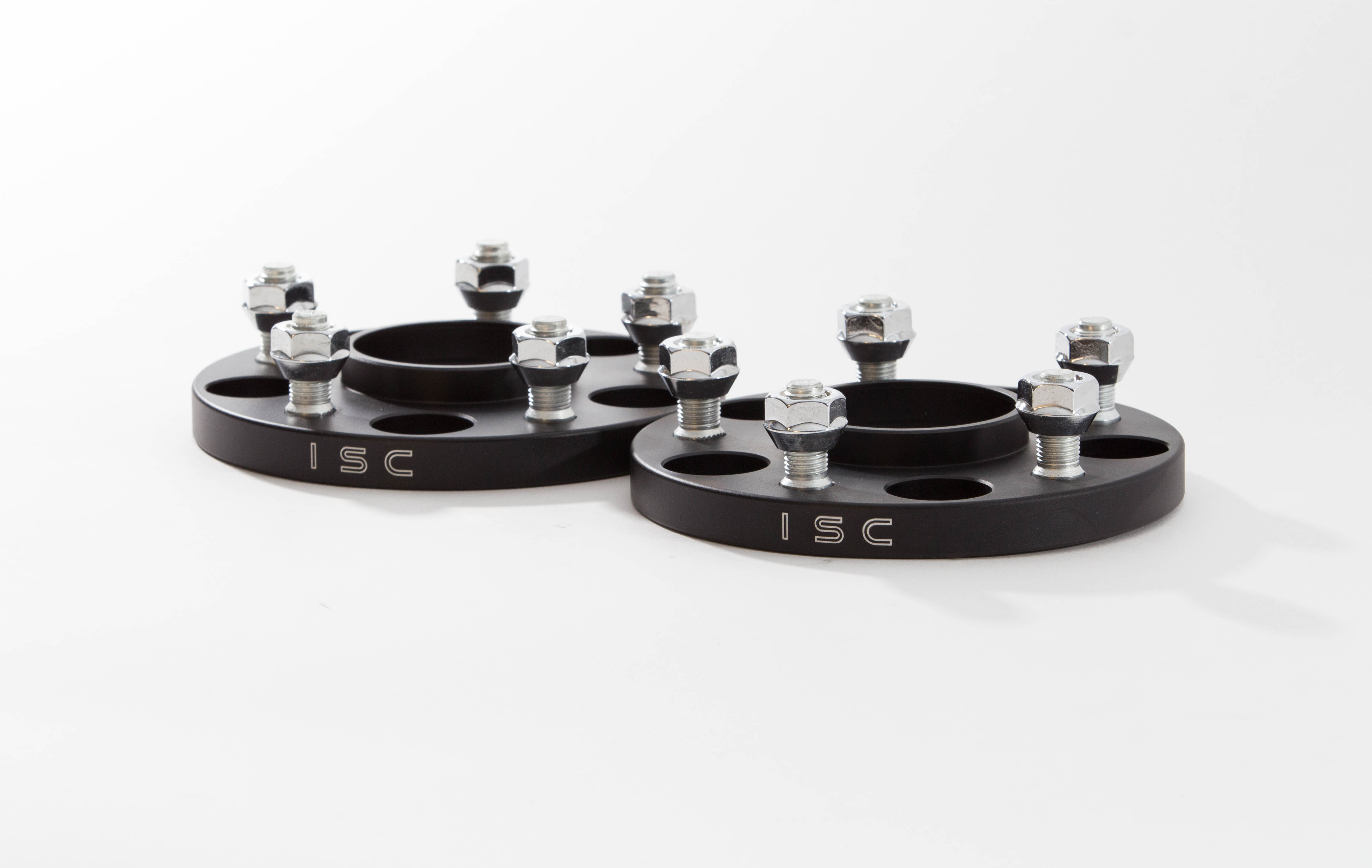 ISC Suspension ISC-WSNS25B - Nissan 5x114.3 Hub Centric (66 Hub Bore) Wheel Spacers 25mm Black (Pair)