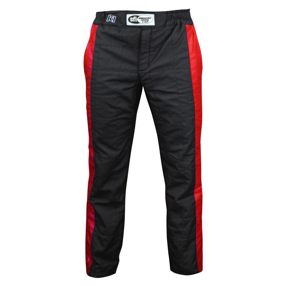 K1 Racegear 22-SPT-NR-2XL - Pant Sportsman Black / Red XX-Large