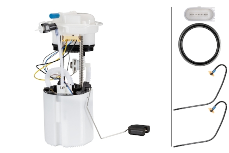 Hella 358146781 - Fuel Feed Unit - Electric - 5-pin connector - with gaskets/seals/with fuel sender unit
