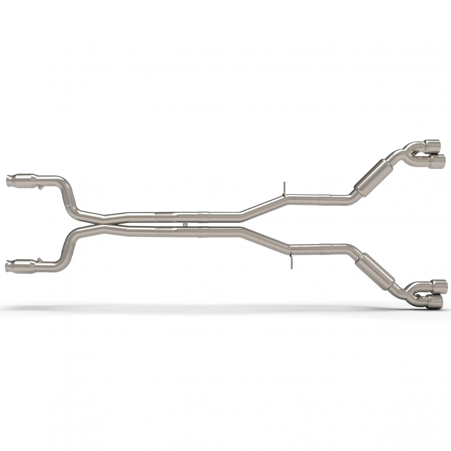 Kooks 22605251SS - 3" Catted Header-Back Street Screamer Exhaust w/Polished Quad Tips