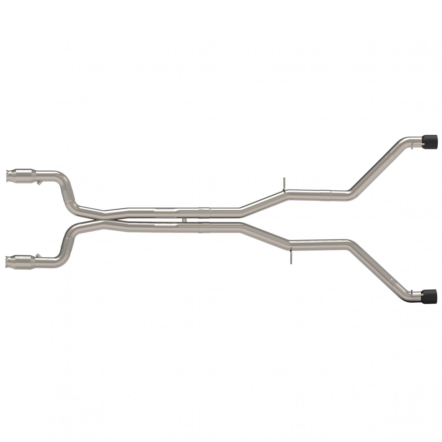 Kooks 22605211MD - 3" Catted Header-Back Muffler Delete Exhaust w/Black Tips