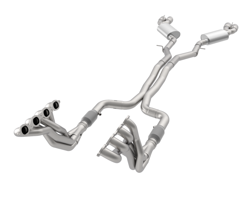 Kooks 2260F425 - 1-7/8" Headers & Catted Exhaust Kit w/Polished Quad Tips. 2016-2024 Camaro SS