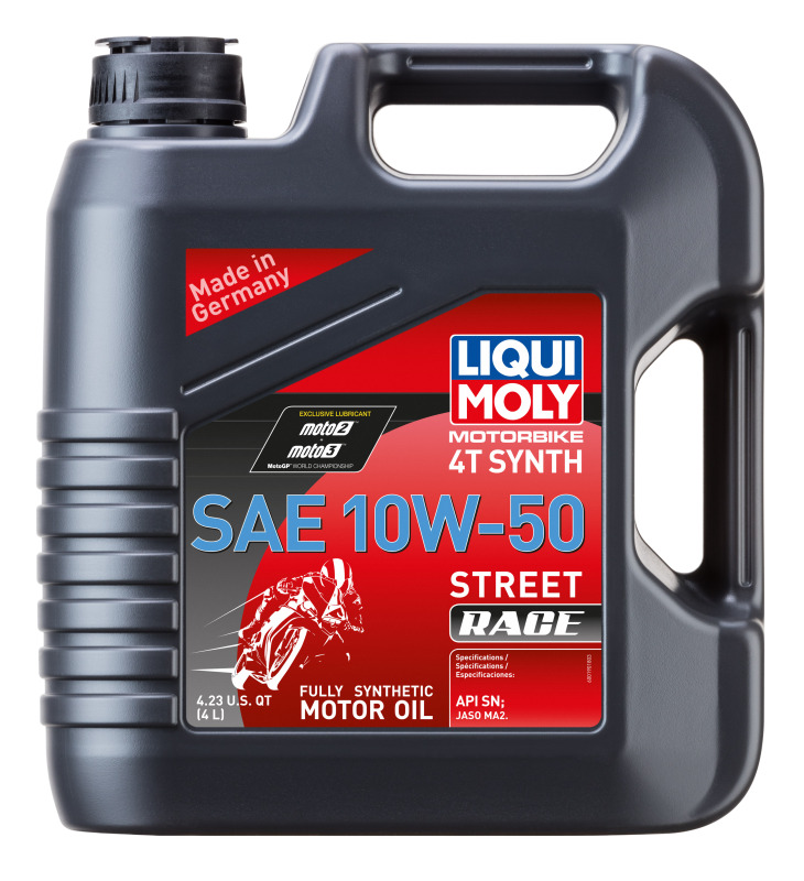 Liqui Moly 20068 - 4L Motorbike 4T Synth SAE 10W50 Street Race