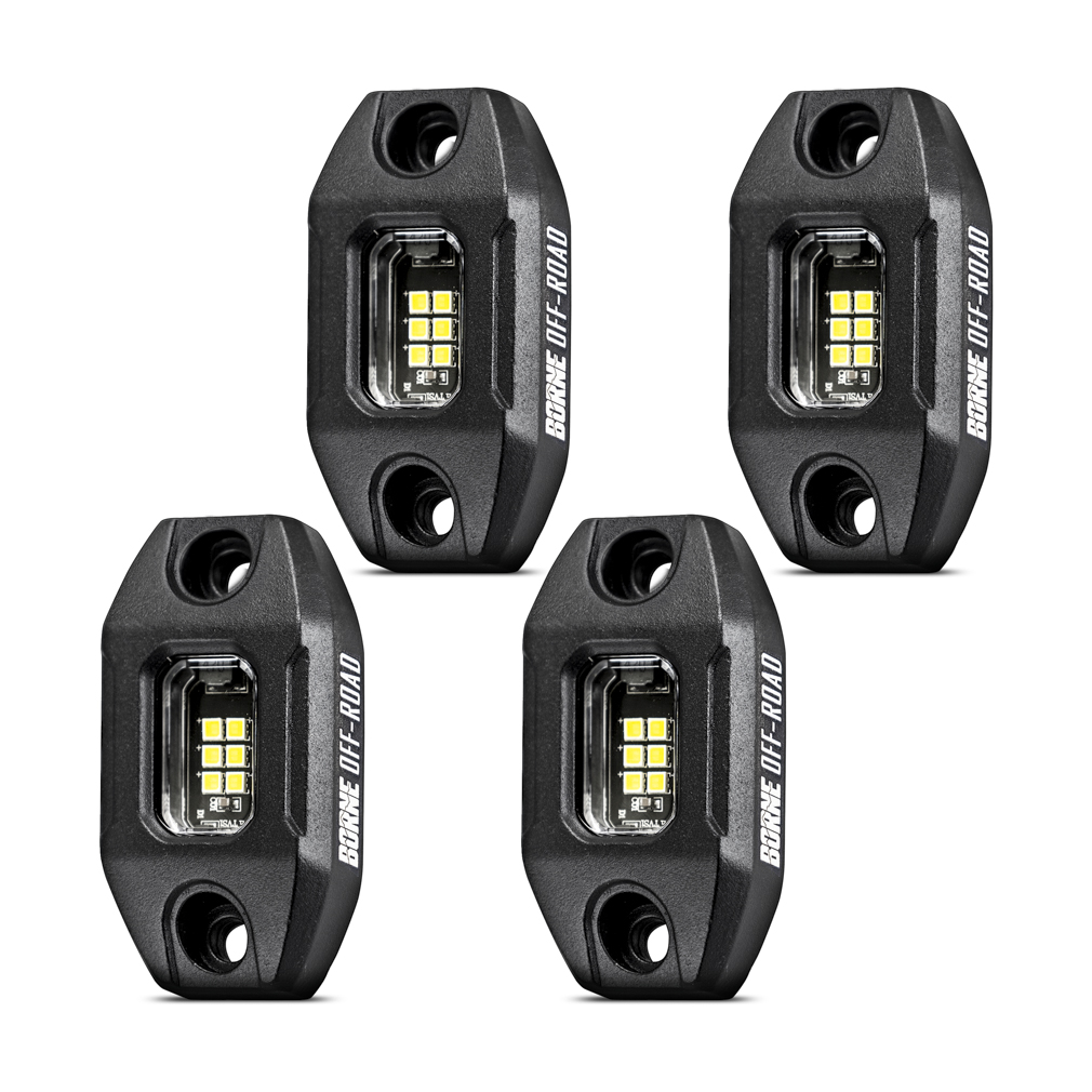 Mishimoto BNLT-RL-4T - Borne Off-Road Rock Light (4), Long Harness