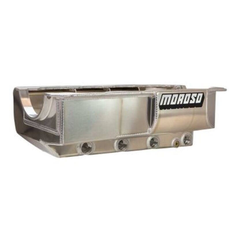 Moroso 20240 - Mountain Motor Pro Stock CFE 5in Bore Space DRCE4 Style/GM DRCE4 Dry Sump Aluminum Oil Pan