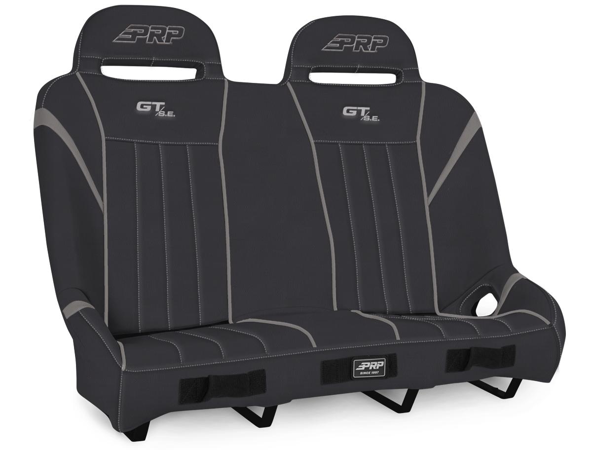 PRP Seats A60-PORXP-QR-203 - GT/S.E. Quick Release Rear Suspension Bench Seat for Polaris RZR PRO XP4 PRO R4 Turbo R4 Black and Gray