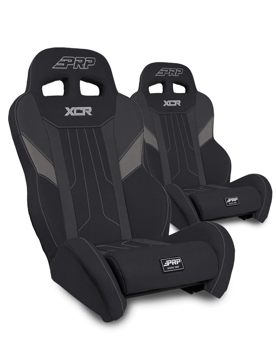 PRP Seats A8001-PORXP-C86-203 - XCR Suspension Seats Kit for Can-Am Maverick X3 Pair Black & Gray