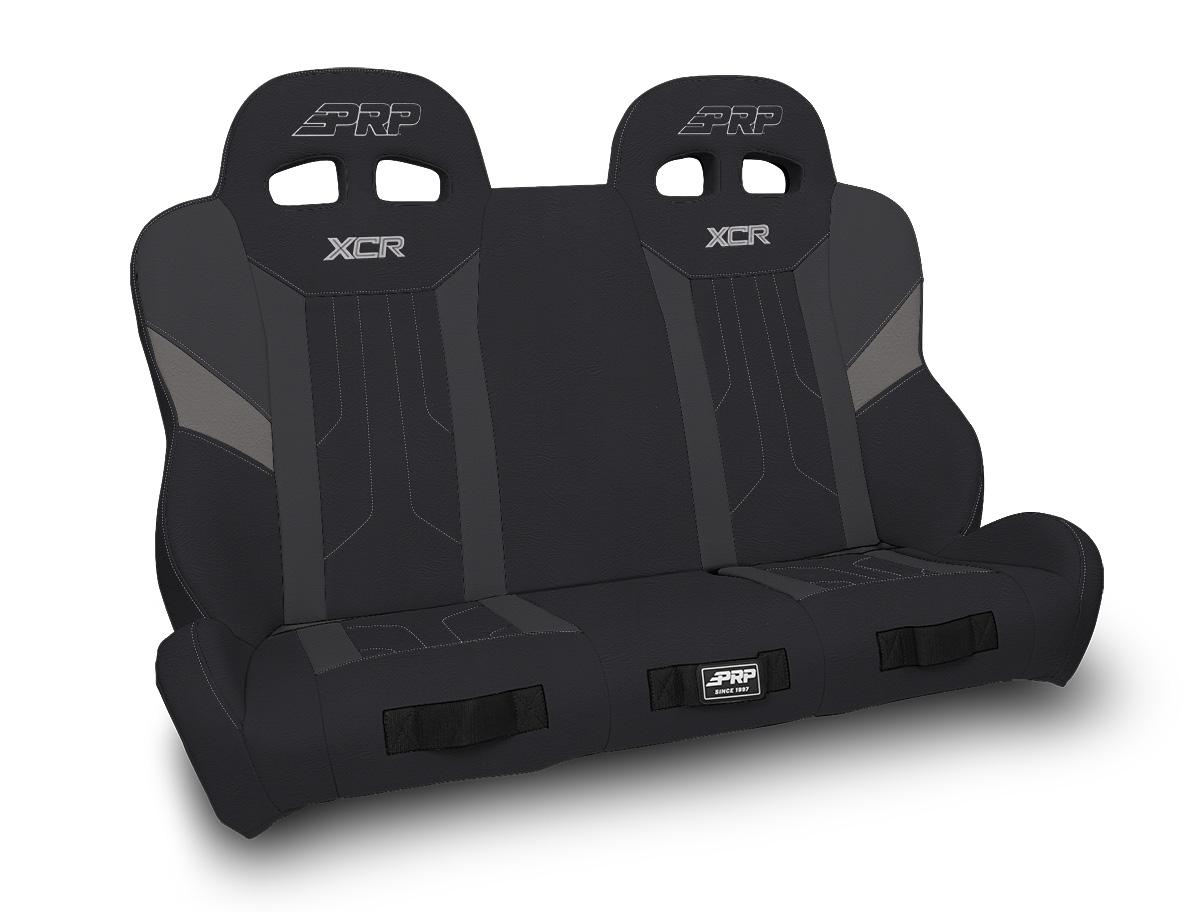 PRP Seats A8201-PORXP-QR-203 - XCR Quick Release Rear Suspension Bench Seat for Polaris RZR PRO XP4 PRO R4 Turbo R4 Black and Gray