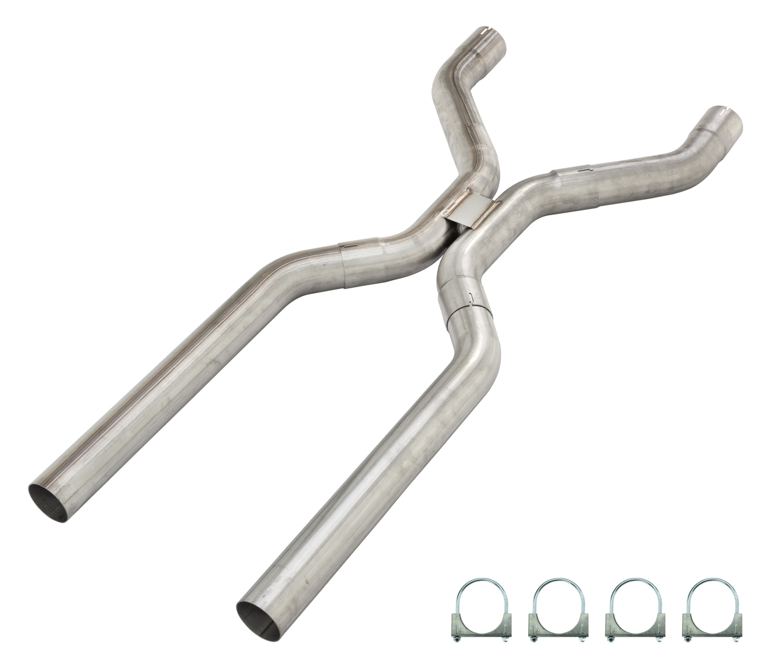 Pypes HVA13 - 3 Inch Universal H-Pipe Crossover Exhaust Kit Mandrel Bent 409 Stainless Steel  Exhaust