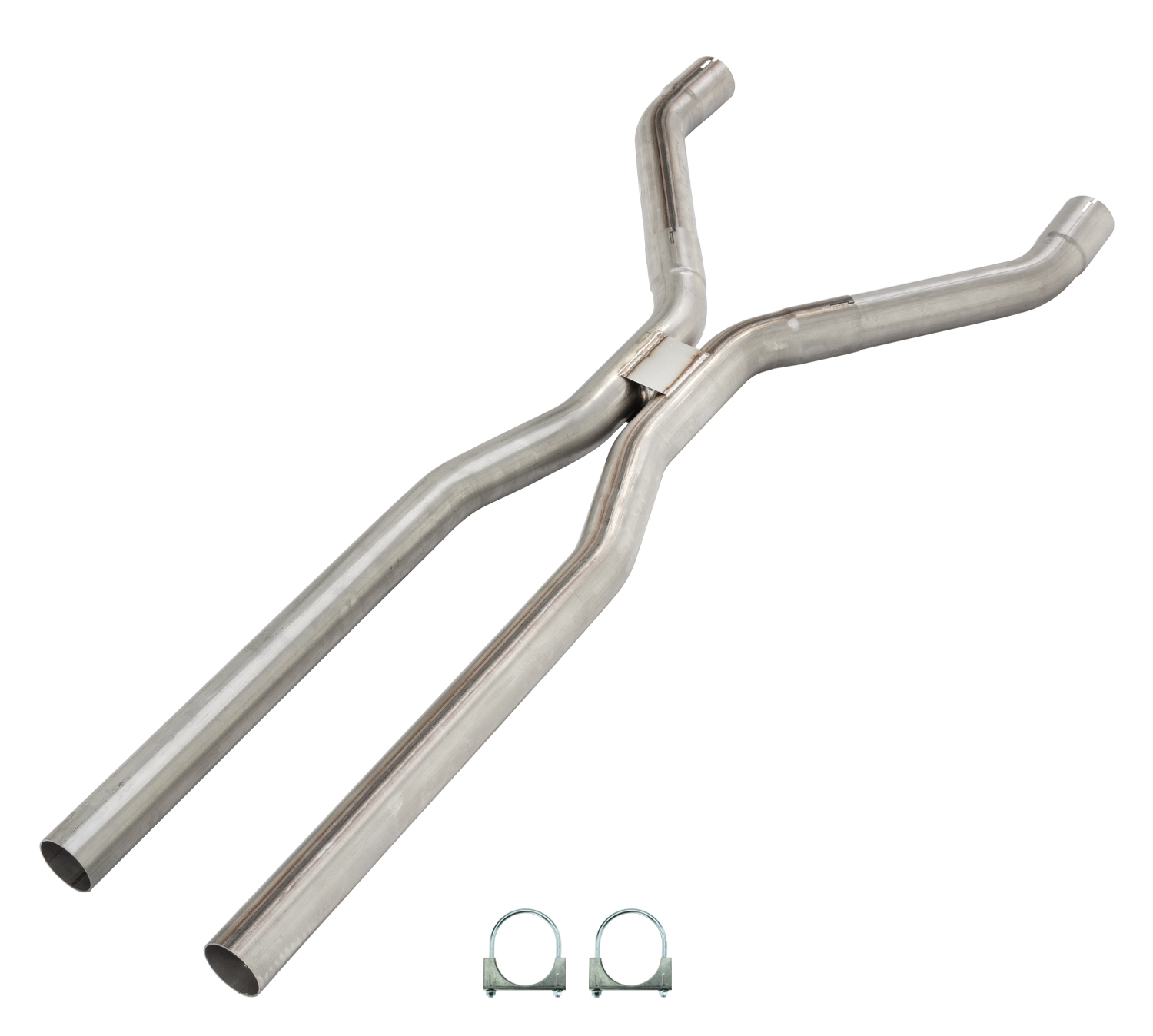 Pypes HVF10 - 2.5 Inch Mandrel-Bent Tunnel Crossover Exhaust H-Pipe 409 Stainless Steel  Exhaust