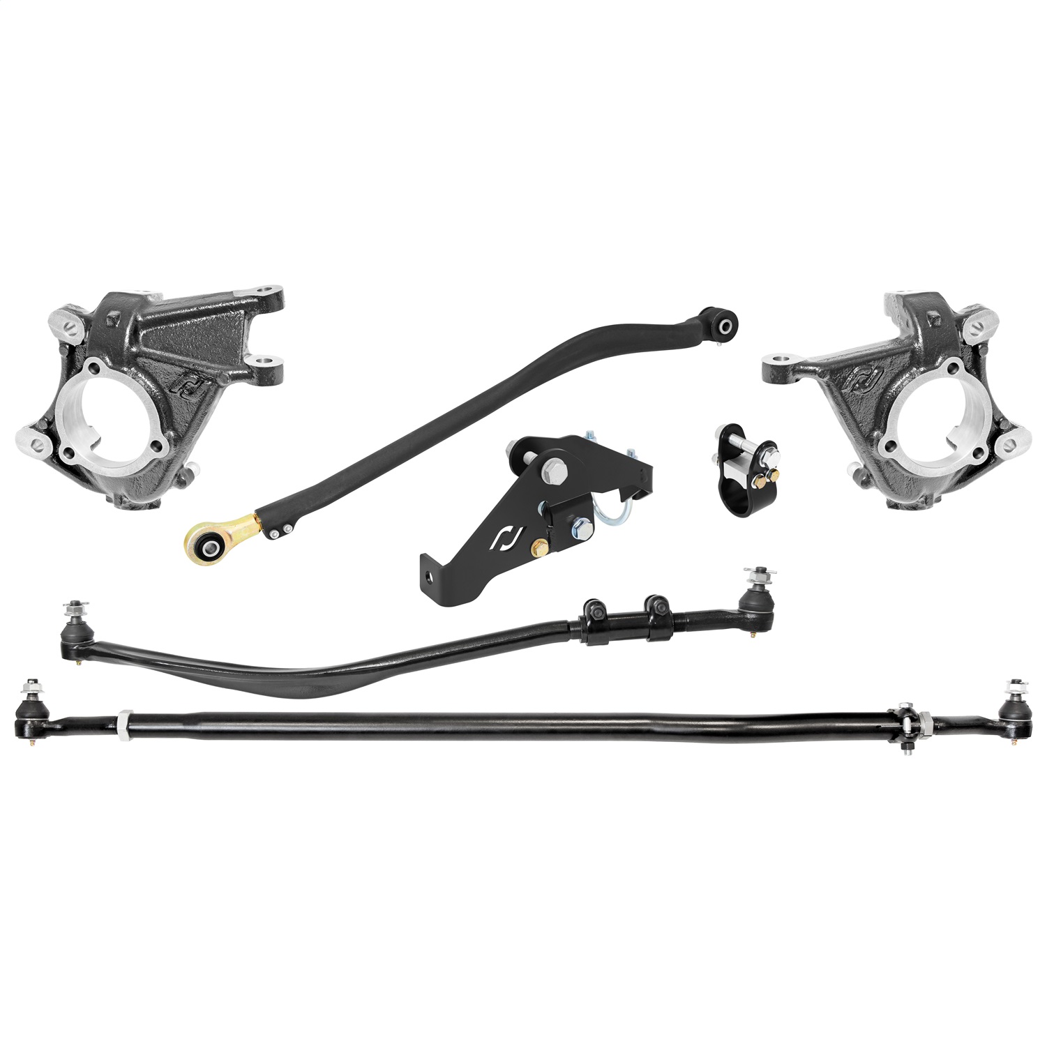 RockJock RJ-430001-103 - JK Wrangler Unlimited 4Dr Currectlync High Steer Kit (For Stab. Shock & JL/JT Trac Bar)