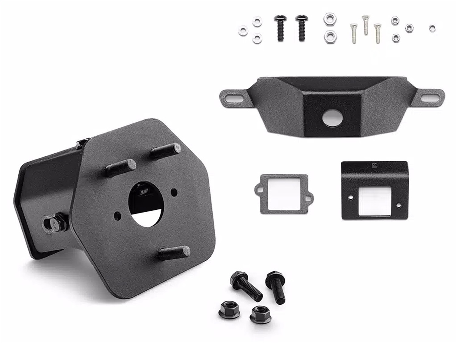 Rugged Ridge 11540.46 - 20-24 Jeep Gladiator Wingmate Tire Mount & Camera Relocation Kit - Tex. Blk Rugged Ridge 11540.46 - 20-24 Jeep Gladiator Wingmate Tire Mount & Camera Relocation Kit - Tex. Blk