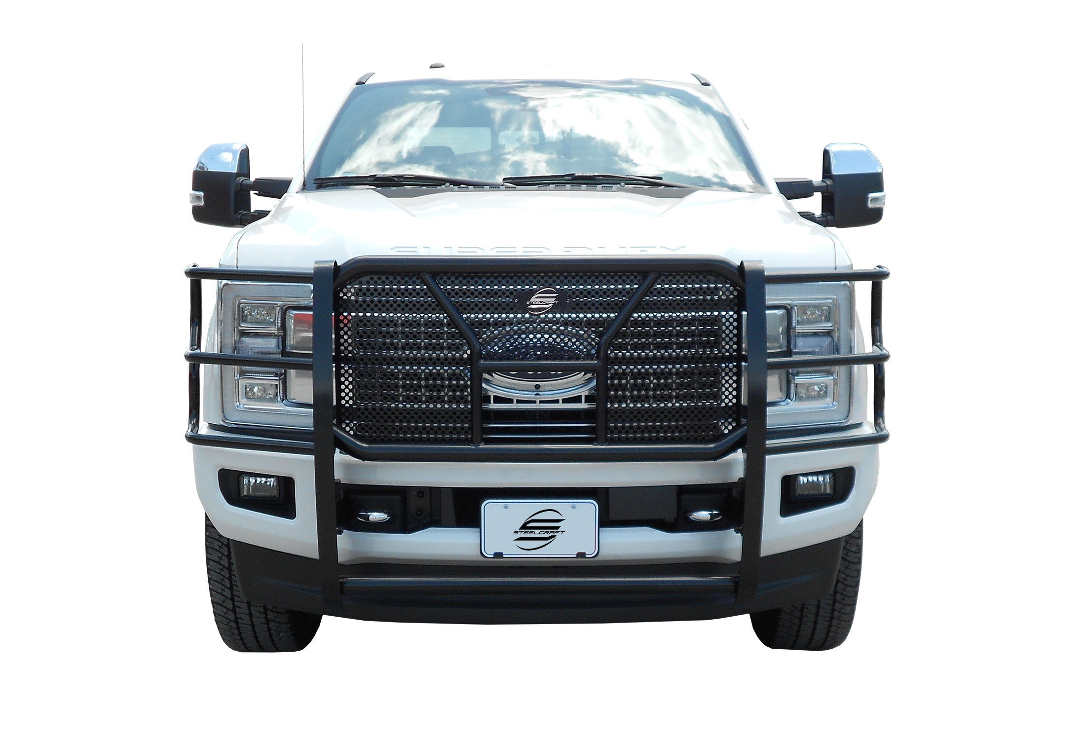 Steelcraft 50-1380C - 17-22 Ford Super Duty Black HD Grille Guards