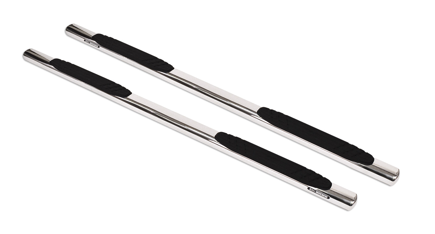 Big Country 394424876 - Truck Accessories  - 4" WIDESIDER Platinum Side Bars With Mounting Bracket Kit - Polished Stainless Steel