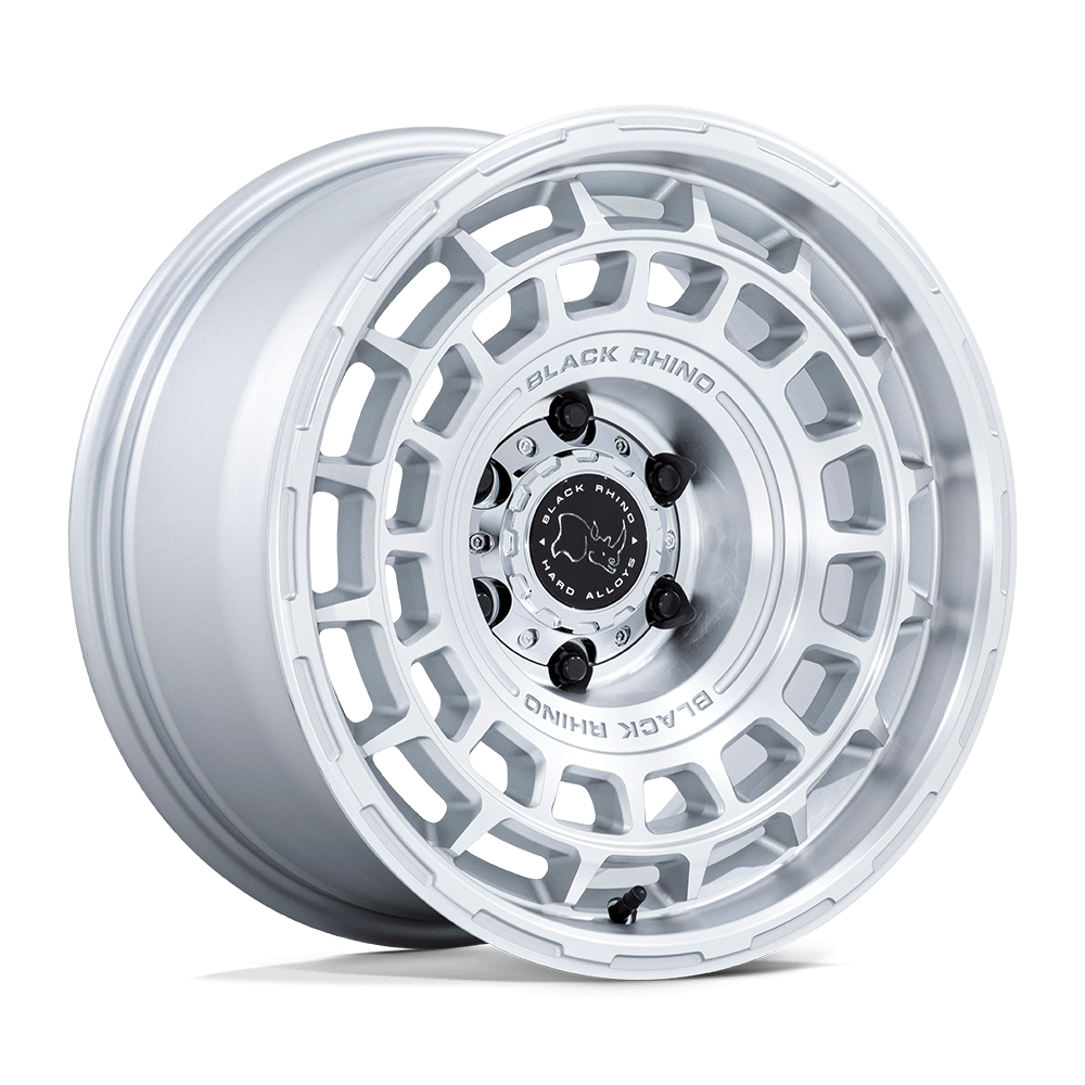 Black Rhino Wheels BR024SD17855010 - Br024 Awol 17X8.5 Silver W/ Machined Face