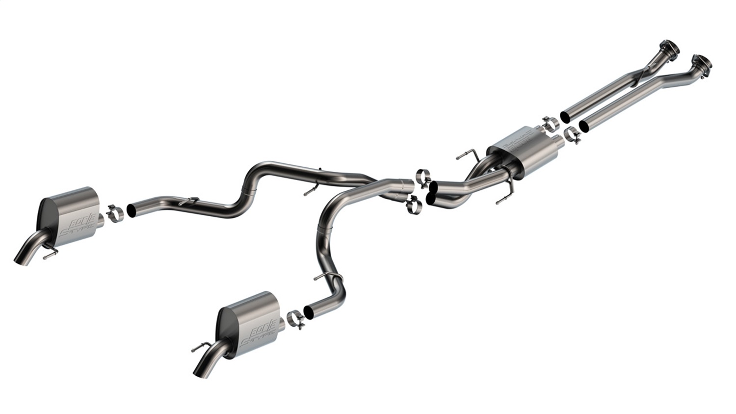 Borla 140976 - 23-24 Jeep Grand Wagoneer 3.0L I6 Turbo 2.75in S-Type Turndown Tip Catback Exhaust