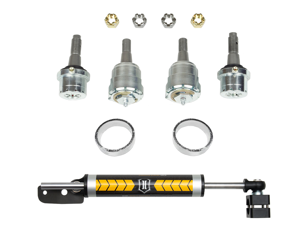Icon K2211 - 2018-2023 Jeep Wrangler JL/2020-2023 Jeep Gladiator, Ultimate Front End Kit, Stage 1